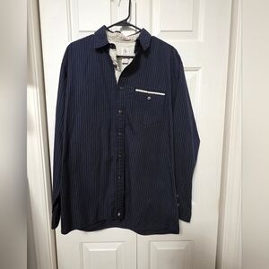 Aigle Mens Button Down Long Sleeve Shirt Size Large